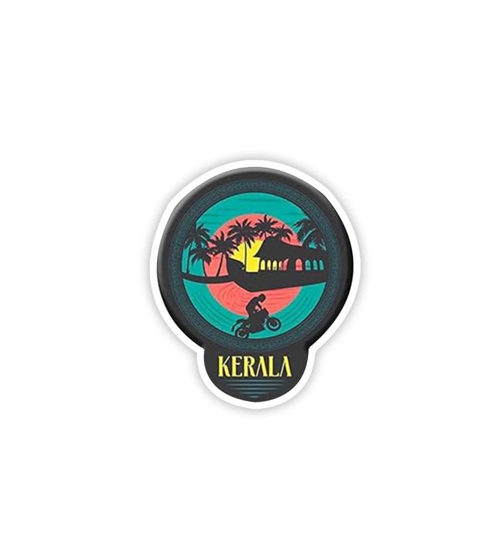 Kerala Fridge Magnet for Refrigerator Decor | Kerala India Souvenir Wooden Fridge Magnets Home Kitchen Déco